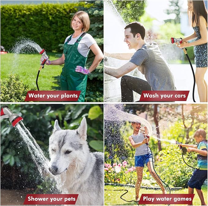 RESTMO Garden Hose Nozzle, Heavy Duty Metal Water Hose Nozzle - Image 7