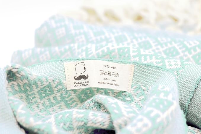 Bazaar Anatolia Turkish Beach Towel 100% Cotton Bath Towels Oversized Quick Dry - Image 7