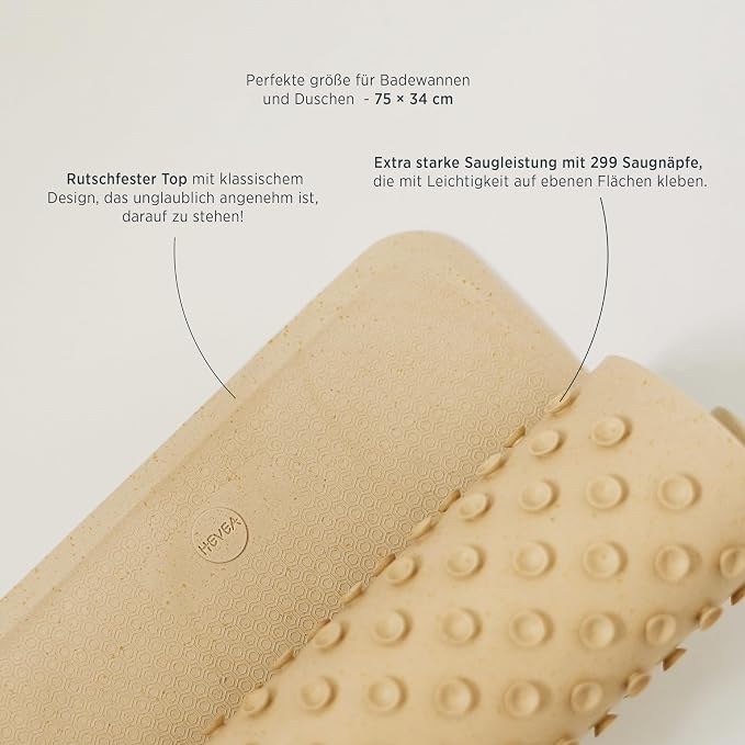 HEVEA Natural Rubber Big Bath Mat - Image 4