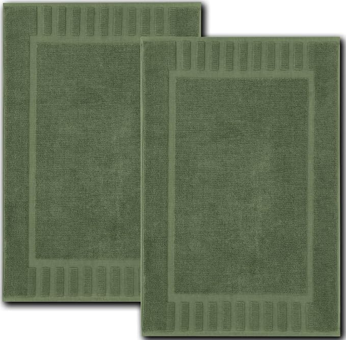 White Classic Luxury Bath Mat Floor Towel Set by WhiteClassic