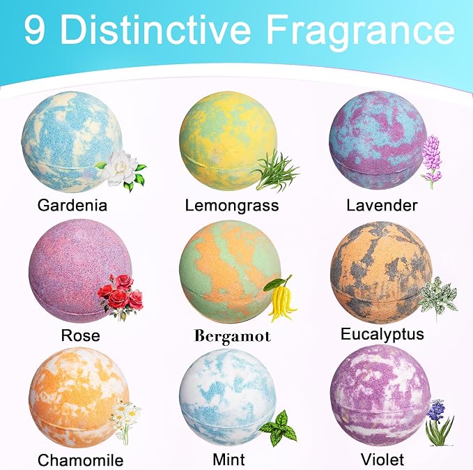 Bath Bombs for Women, Coco Butters, Holiday Gift for Mother, Girlfriend - Image 3
