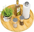 Lazy Susan Organizer, 13.2 Inch Non-Skid Bamboo Lazy Susan by VeyFey
