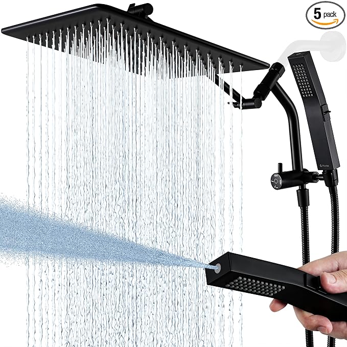 G-Promise All Metal 12 Inches Rain Shower Head by G-Promise
