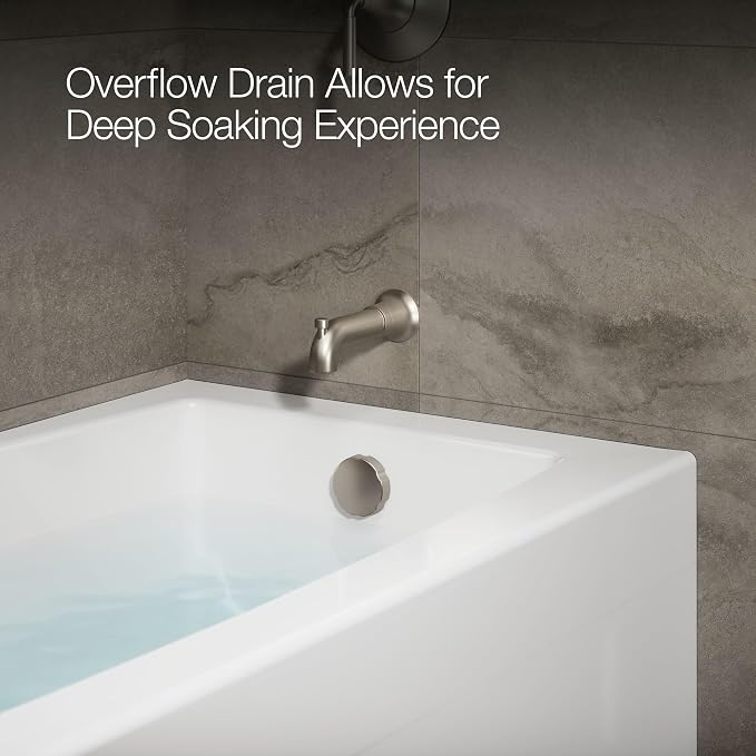 KOHLER K-26109-RA-0 Entity 60-Inch x 30-Inch Alcove Bath - Image 9