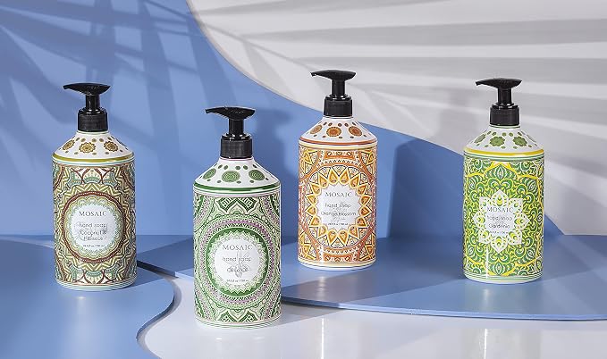 Mosaic Liquid Hand Soap / Wash Gift Set, Ideal Bathroom Kitchen Hand Soap Set - Image 8