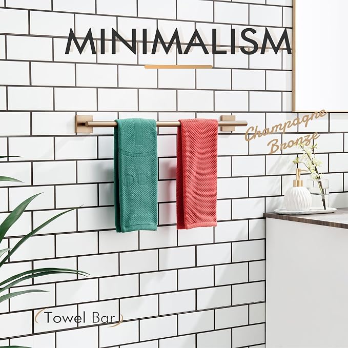 KOKOSIRI Towel Bar Bathroom Towel Holder - Image 3