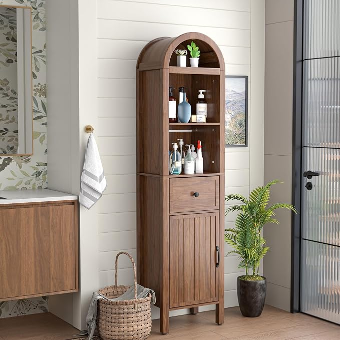 64" Tall Bathroom Storage Cabinet by Lxsxhome