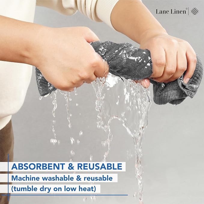 LANE LINEN 100% Ringspun Cotton Hand Towels - Image 6