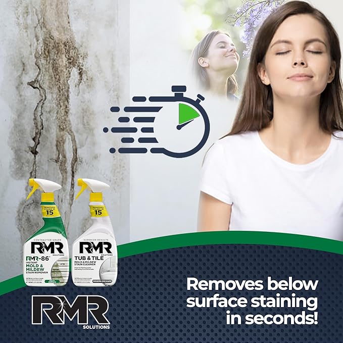 RMR Mold Stain Eraser Max Pack – No-Scrub Tub & Tile Cleaner + Instant Mold & - Image 3