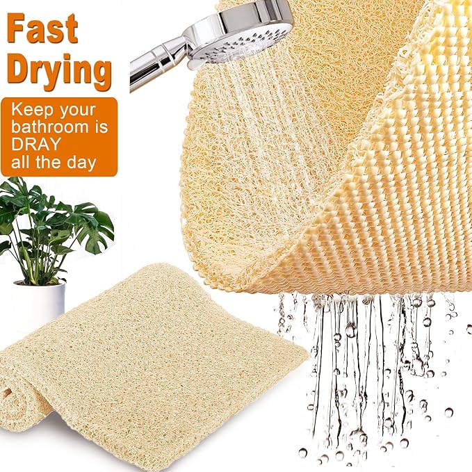 Shower Mats Non Slip for Elderly, 24x32’’Lager Loofah Bath Mats for Shower - Image 3