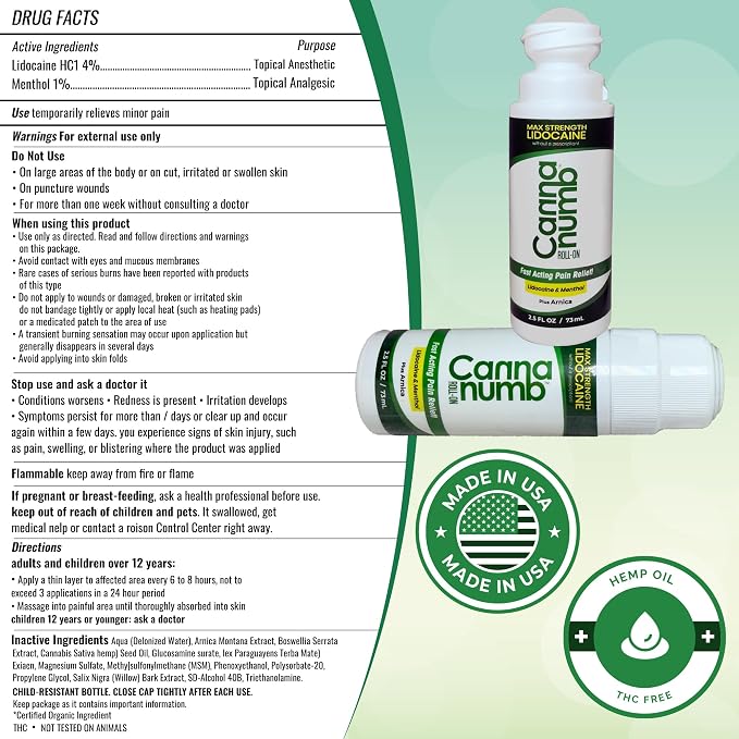 Pain Relief Roll-On with Lidocaine | Fast Acting Pain Relief with Arnica + - Image 6