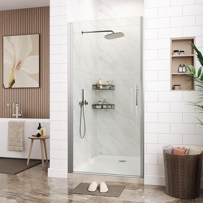 33.6-34.6" x 72" Frameless Shower Door by IDEALHOUSE