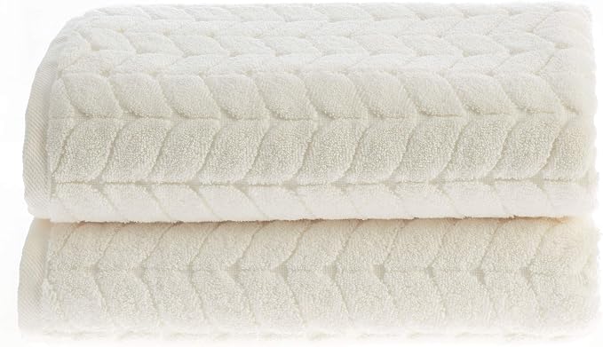 BAGNO MILANO Turkish Bath Towels, Soft Plush Jacquard Luxury Bath Towels - Image 2