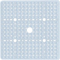 Large Clear Square Shower Mat Non Slip 27 x 27 Inch, Soft Bath Mat Bathtub Mat by NaolotureHome