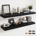 55 Inch Long Floating Shelves for Wall Set of 2, Easy Install Engineered Wood by Marsmiles
