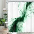 Cinbloo Green Shower Curtain 60Wx72H Abstract Marble Ombre Modern Ink Texture by Cinbloo