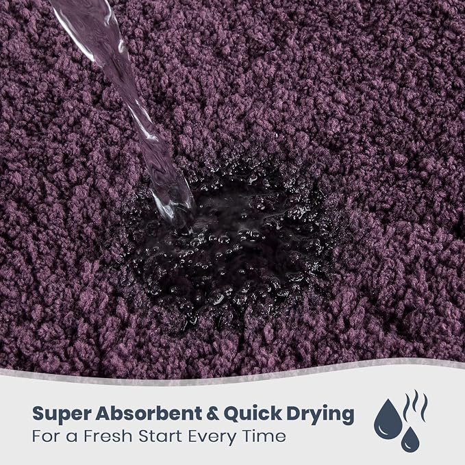 PURRUGS Bathroom Rug Non-Slip Machine Washable 24" x 60", Super Absorbent and - Image 2