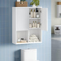 Bathroom Wall Cabinet, Over The Toilet Storage Cabinet, Curved Laundry Cabinet by Unknown