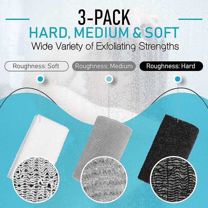 Hula Home Exfoliating Body Washcloth Variety Pack - Image 2