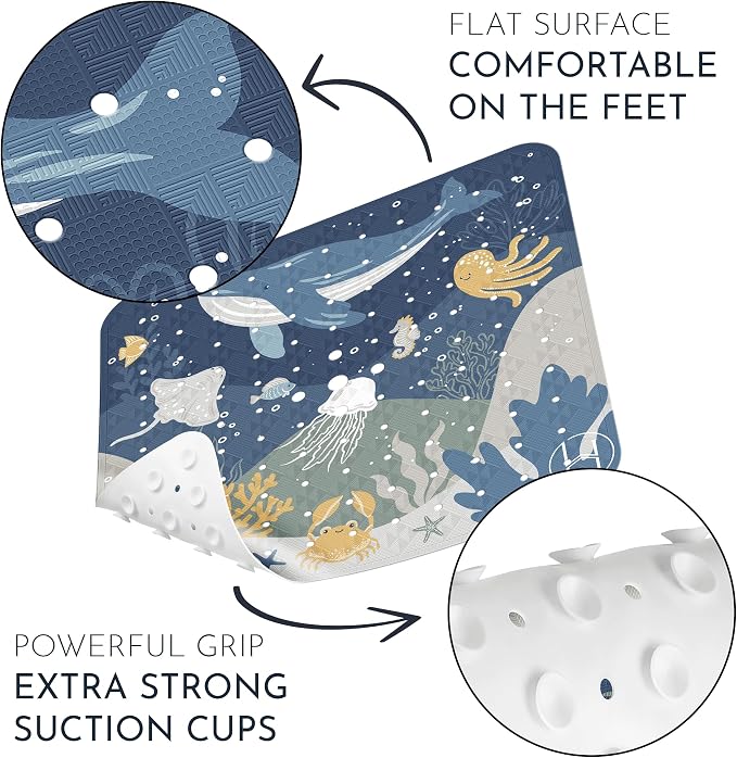 homerella® Shower Mat Non Slip Anti Mold, Non Slip Shower Mats - Image 5