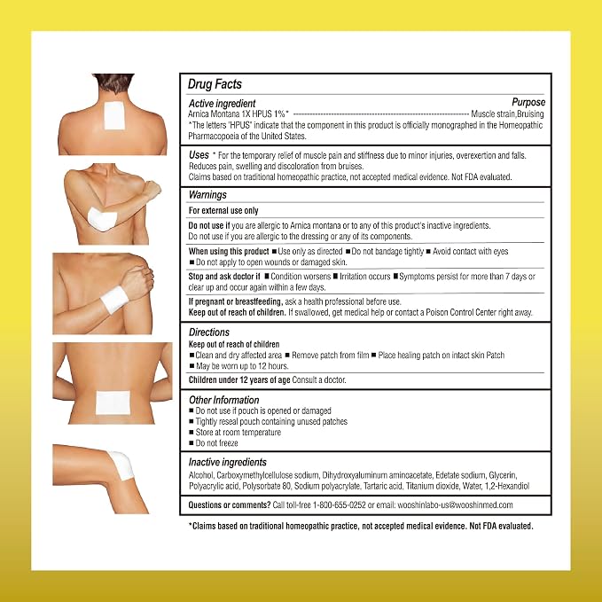 Arnica Hydrogel Pain Relief Patches | Natural Relief - Image 8