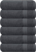 GLAMBURG Ultra Soft 6-Piece Hand Towel Set 16x28-100% Ringspun Cotton by GLAMBURG