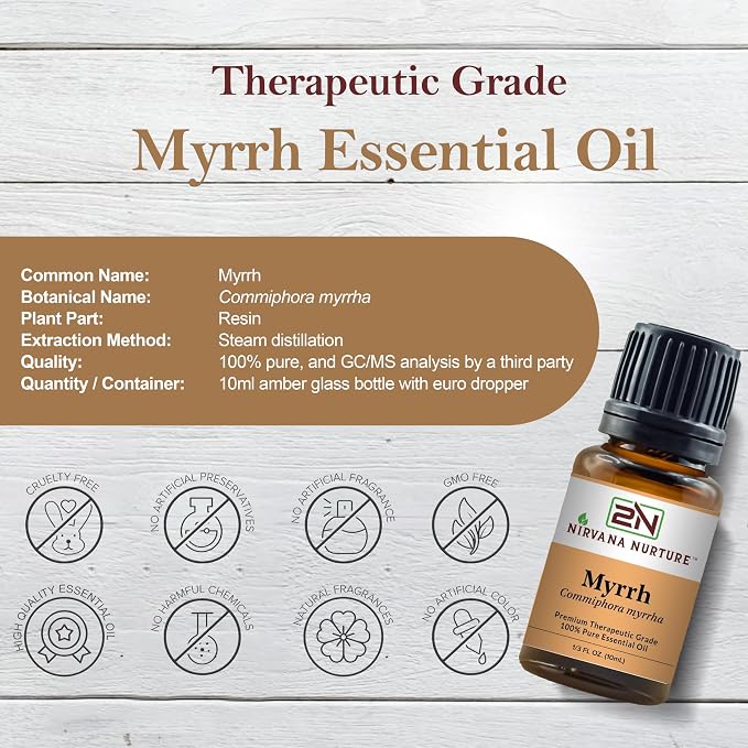 Myrrh Essential Oil 100% Pure Premium Therapeutic Grade, Undiluted - Image 2