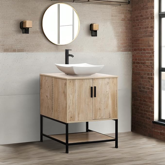 UEV Rustic Oak 30" Bathroom Vanity - Image 5