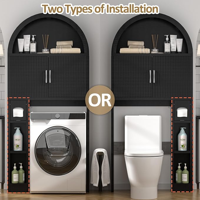 Spurgehom Over The Toilet Storage Cabinet, Bathroom Shelf Organizer Freestanding - Image 6