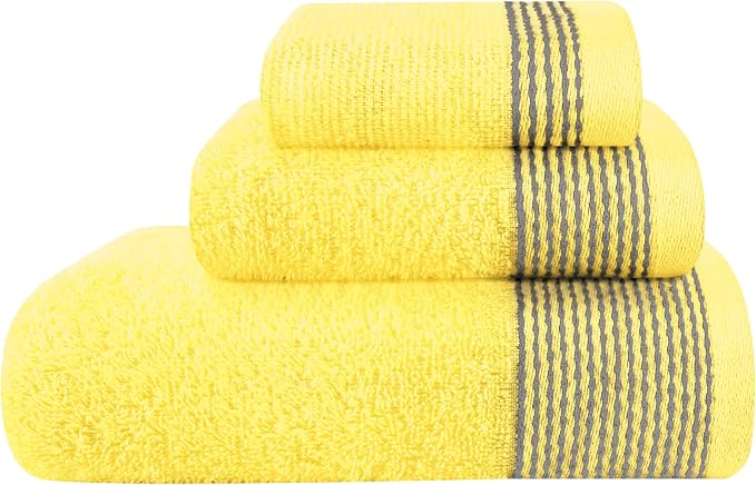 Belizzi Home Ultra Soft 3 Pack Cotton Towel Set, Contains a Bath Towel 28x55 by Unknown