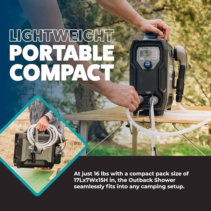 Kakadu Portable Camping Outback Shower, Instant Hot Water - Image 3