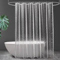 UFRIDAY Clear Shower Curtain Liner 72 x75 inches, 3D EVA Long Shower Curtain by UFRIDAY