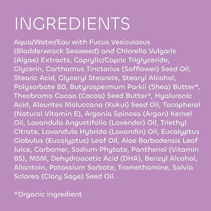 Seaweed Bath Co. Hydrate Body Cream, Lavender Scent, 6 Ounce, Nourishing Hand & - Image 9