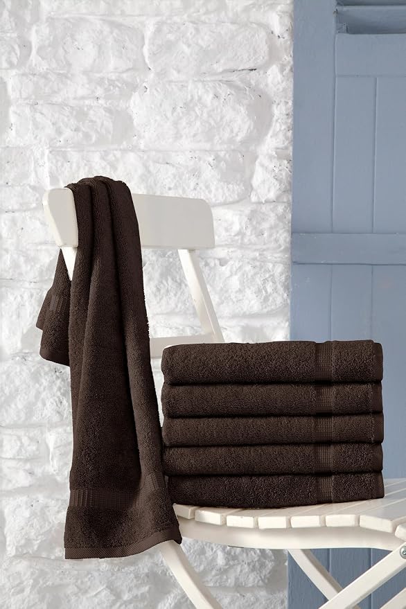 SALBAKOS 100% Turkish Cotton Hand Towel Set of 6 16x30 inch | Heirloom Quality - Image 5