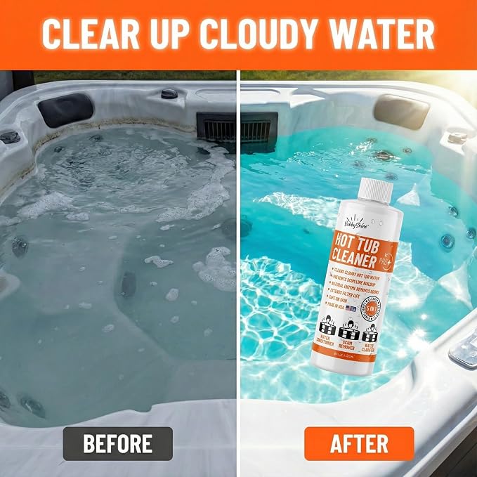Spa Chemicals for Hot Tub – 5-in-1 Hot Tub Maintenance Kit & Cleaner – - Image 4