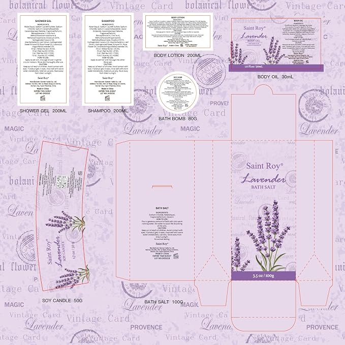 Lavender scented gifts for mom Spa Gift Baskets for Woman - Image 8
