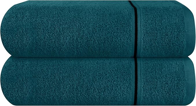 MyOwn Cotton 2 Pack Oversized Bath Towel Set 28x55 inches, Large Bath Towels by Unknown