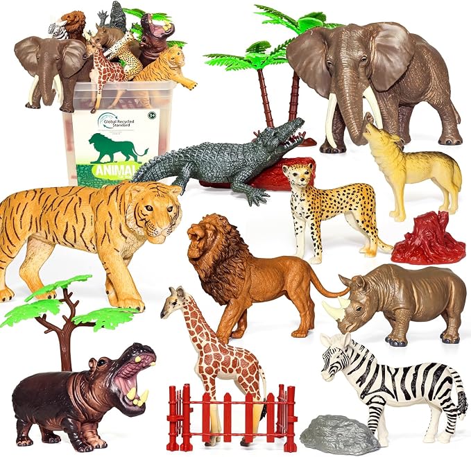 10 Big Realistic Safari Animal Toys - Image 2