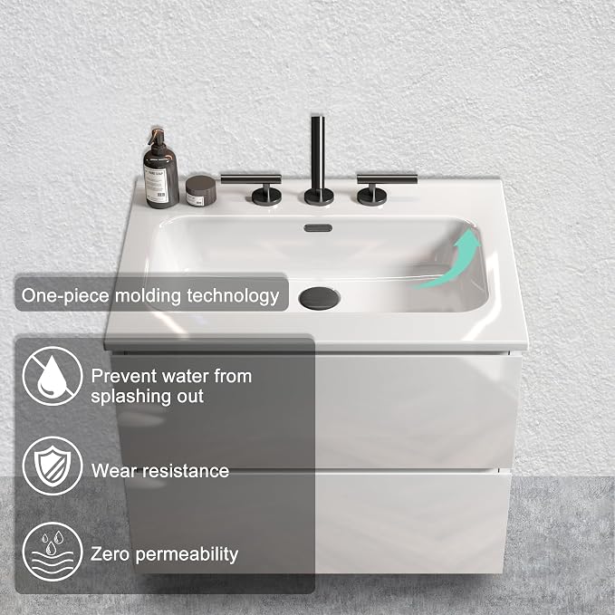Wall Mounted Floating Bathroom Vanity - Image 3