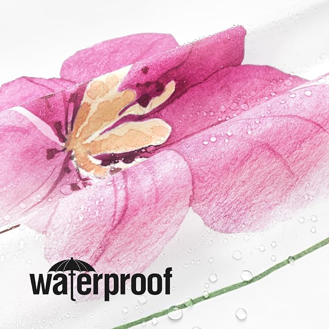 Gibelle Watercolor Floral Shower Curtain, Modern Minimalist Waterproof Fabric - Image 3