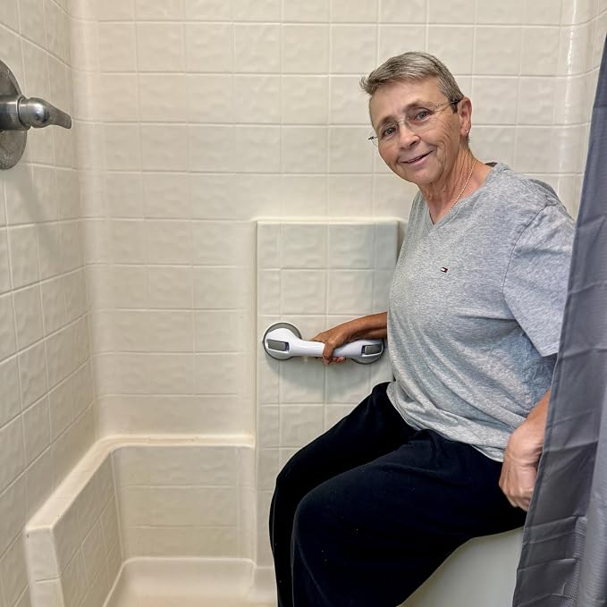 Grab Bars for Bathtubs and Showers, Heavy Duty Shower Handle 2 Pack 12 Inch for - Image 2