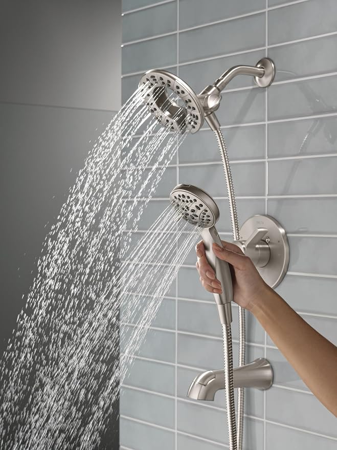 Delta Faucet Albion 14 Series Single-Handle Tub and Shower Faucet Set, Brushed - Image 2