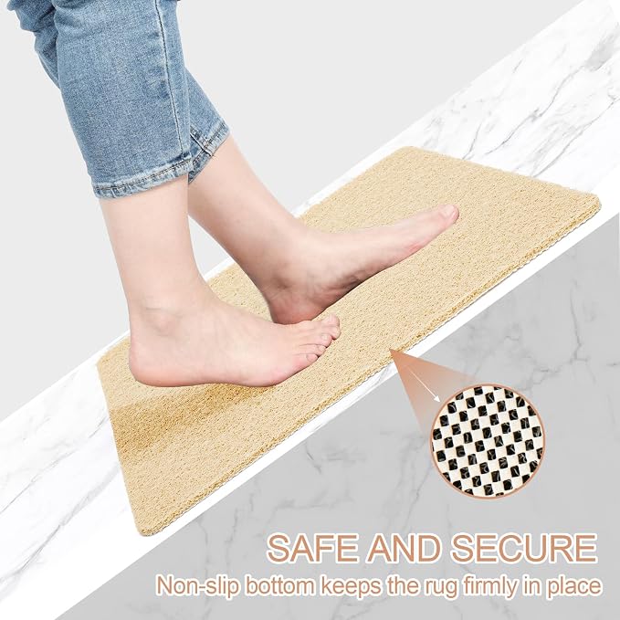 joyhalo Anti Slip Shower Mats, Bath Tub Mats, PVC Loofah - Image 3