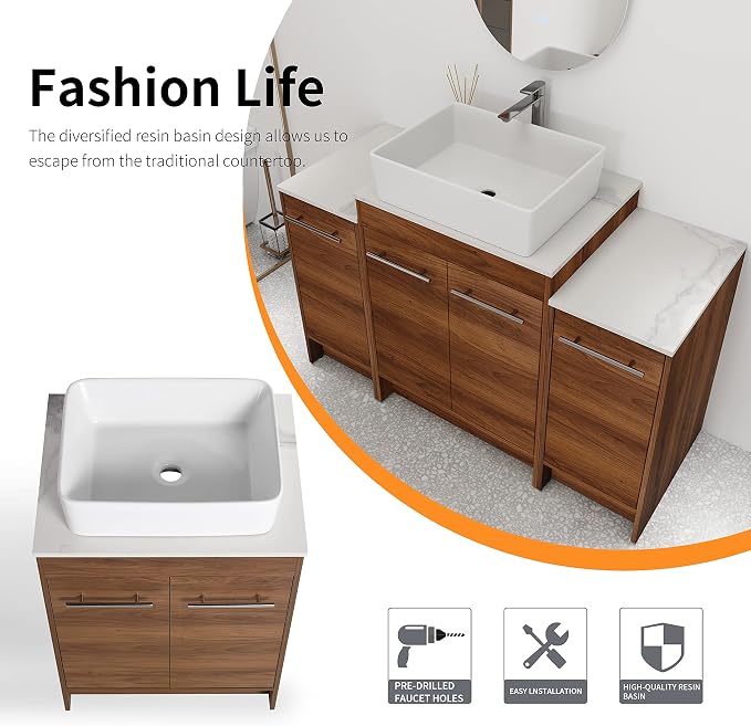 48 Inch Bathroom Vanity with Sink, Mordern Bathroom Vanity, Single Sink - Image 5