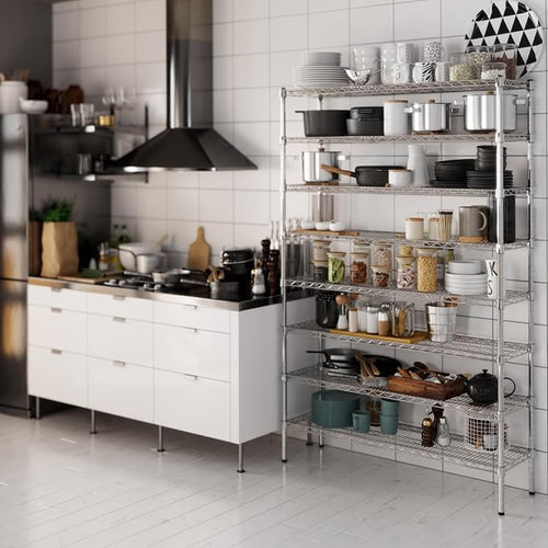 14" Deep x 48" Wide x 74" Height Wire Shelving Kit | 8-Tier | NSF Commercial - Image 2