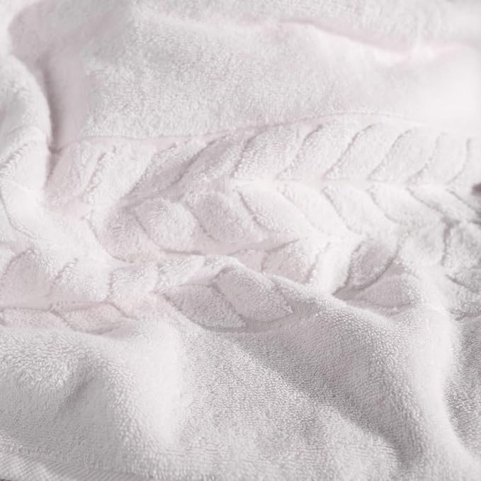 BAGNO MILANO Organic Turkish Cotton Bath Towels, Luxury Jacquard Collection - Image 4