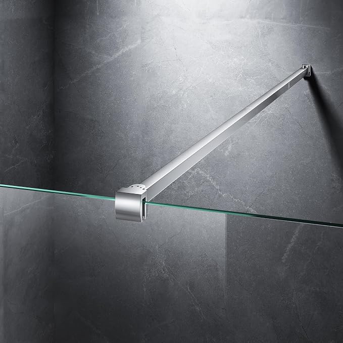 Frameless Shower Door Support Bar, Stainless Steel Wall-to-Glass Support Arm to by Unknown