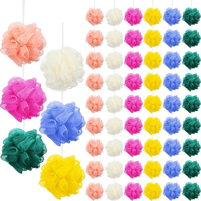 Sunnyray 100 Pcs Bath Sponge Shower Loofahs Bulk Bath Luffas Exfoliating Body by Sunnyray