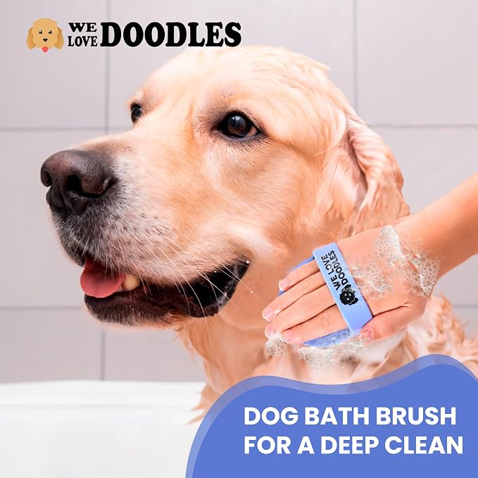 We Love Doodles Bundle 4-in-1 Non-Organic Dog Shampoo and Dog Bath Brush - Image 8