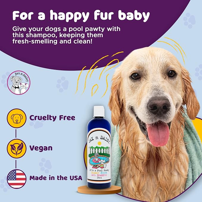 Jax n Daisy it s a Pool Pawty Summer Scent Dog Shampoo Essential Oil Shampoo - Image 3